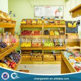 wood fruit and vegetable display rack