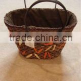 colorful fashion straw bag with handle