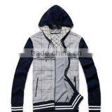 Autumn Hot Seller Quality Fashion Design Mens Cotton Plain Tall Hoodies Jacket 2013 thumbnail-1