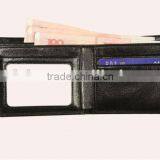 2015 black fashion genuine leatherbusiness wallet for men