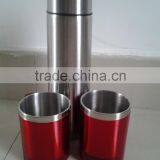 Stainless Steel Mug Gift 500ml Flask and 300ml Coffee Mug Set in Black Gift Box thumbnail-3