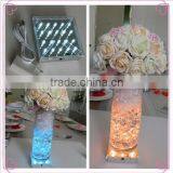 10CM Square Wireless 20pcs Under Vase Light Rechargeable Battery Operated Centerpiece Decoration Vase Base Lights thumbnail-1