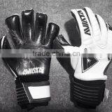 Black goalkeeper gloves