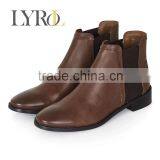 2016 Top Hot Fashion High Quality Camel Color pu Upper Chelsea Style Women Ladies Boots thumbnail-1