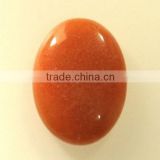 18*25mm oval cut smooth natural red aventurine cabochons for fine jewelry