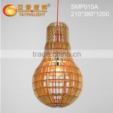 2015 Modern LED Pendant Lighting Fancy Natural Wooden Bulb Chandelier