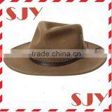 Men's Crushable Felt Vintage Outback Fedora Hat thumbnail-3