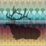 Abstrat Deer Canvas Printing Painting for Decoration thumbnail-1