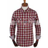 100%cotton One Side Brush Twill Check Fabric thumbnail-2