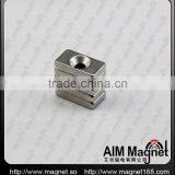 3/4 " x 3/8 " x 1/4 "block Hook Magnet Coted Zinc in Hight Quality thumbnail-1