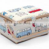 Large Wooden Sewing Tool Box w/ Accessories thumbnail-1