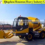 Best Price and China Brand New Concrete Tank Car /QGMC3500 Mobile Concrete Mixerwith ce thumbnail-1