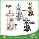 Cat Jumping Toy Scratching Wood Climbing Tower Cat Tree thumbnail-3
