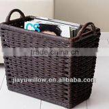 Natural Wicker Magzine Baskets Holder thumbnail-1