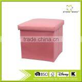FOLDING LEATHER OTTOMAN FOR SHOES thumbnail-2