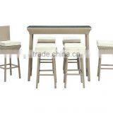 Trade Assurance Hospitality Modern All Weather Outdoor Rattan Resin Wicker Low Cost Outdoor Bar Tables thumbnail-1