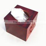Customize Exquisite Openwork Carving Wooden Napkin Box, Desk Square Tissue Box thumbnail-5