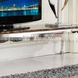 Living Room Classic Furniture Marble Top tv Stand Stainless Steel Furniture thumbnail-3