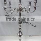 Aluminum Candelabra 5 Candle, Candelabra, Chandle Holder, Wedding Candelabra thumbnail-4
