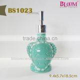 Ceramic tortoise shape body lotion bottle