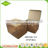 Natural Material Maize Straw Laundry Baskets for Dirty Clothes thumbnail-1