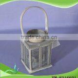 Grey Metal Candle Lantern thumbnail-1