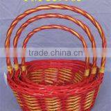 Colorful Willow Basket Oval thumbnail-1