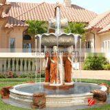 Outdoor Artificial Stone Female Statue Fountain thumbnail-1