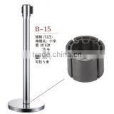 Silvery Stainless Steel Outdoor Traffic Retractable Crowd Control Barrier thumbnail-1