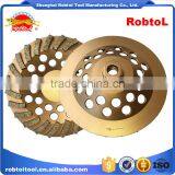 150mm Turbo Row Waved Spiral Diamond Grinding Disc Cup Wheel for Concrete Floor 6" Cutting Tools Abrasive Polishing Grinder thumbnail-5