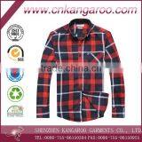 2104 New Style Men's Spring or Fall Twill Plaids Casual Shirt thumbnail-1