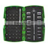 63pcs Screwdriver Bit and 1/4" Socket Set in Plastic Case