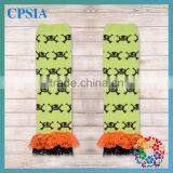 Hot Sale Hallowmas Black Human Skeleton Pattern Children Leg Warmer Black Baby Leg Warmer Wholesale thumbnail-1