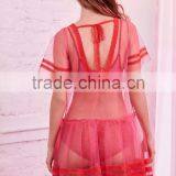 The Party Sheer Mesh Slip With V-Neck Open Back Girls Sexy Night Dress Nighty For Honeymoon Names Of Ladies Dresses HSD5907 thumbnail-3