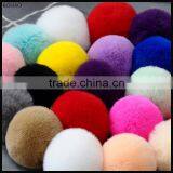 Different Colors Avaliable Cheap Rex Rabbit Fur Pom Poms