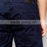 Hot Sale Latest Custom Side Slant Pocket Men's Navy Slim Fit 65% Cotton 35% Polyester Stretch Twill Concealed Fly Casual Shorts thumbnail-3
