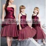 New Wine Halter Girls Evening Dress thumbnail-1