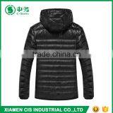 Classic Design Winter Breathable Hooded Black Puffer Jacket for Men thumbnail-2