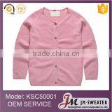 High Quality Custom Plain Blank Navy Blue Knitted Kids Girls Cardigan Sweaters thumbnail-2