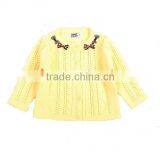 Girls Hollow Out Design Round Neck Sweater Pattern thumbnail-1