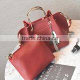 Zm35576a Korean Women Metal Handle Tote Bags Fashion Handbag Sets. thumbnail-3