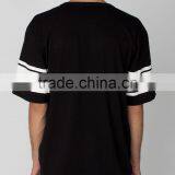 Hot Sale v Neck Two Tone t- Shirt Wholesale thumbnail-3