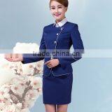 Custom Factory Wholesale New Fashion Outfit Stewardess Costume, Flight Attendant Uniforms thumbnail-3