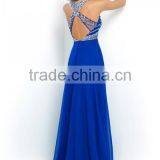 2016 New Arrival Prom Chiffon Dresses Embellished With Clear Stones and Sequins thumbnail-3