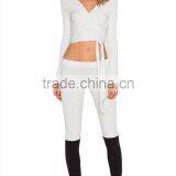 Hot Sale Women's Sexy Sports Wear Belly Breathable Tight Tops Yoga Running Jogging Wear thumbnail-4