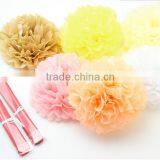 Best Fashion Colour Tissue Pom Poms for Parties thumbnail-3