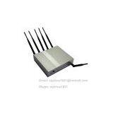 6 Antennas 15W High Power UHF VHF GSM 3G Jammer Blocker Shield Isolator GSM 3G UHF VHF,50m With IR Remote Control Car Charger thumbnail-1