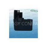 Black BOSCH Power Tool Battery Replacement 9.6V 3.0Ah NIMH For BAT048 / BAT100 thumbnail-1
