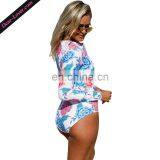 Classic Fashion Summer Long Sleeve Women One Piece Swimsuit thumbnail-3