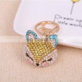 Fashion Metal Gifts Fox Head Keychain thumbnail-5